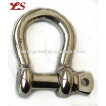 stainless steel screw pin bow shackle